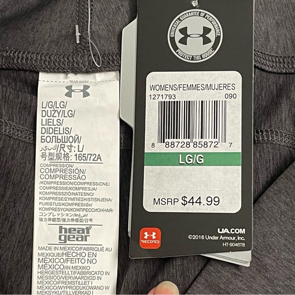 NWT Under Armour Legging keeps cool and compression workout Large - Picture 5 of 7